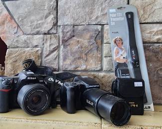 Nikon D200, Canon Elph Camera, Olympus ED 35 - 180, Polar T31 Transmitter Set