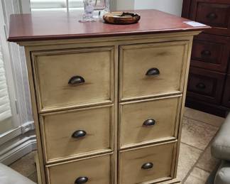 6 Drawer Filing Cabinet, Vintage Ceramic Ashtray, Waterford Male Golfer Figure
