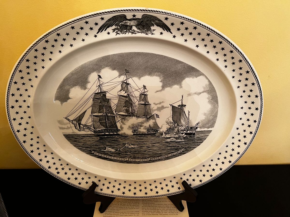 USS Constitution collector plate
