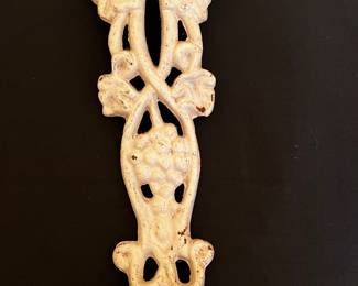 Cast iron wall sconce