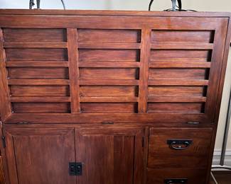 Drop fron desk w/files