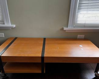 MCM coffee table with hanging shelf