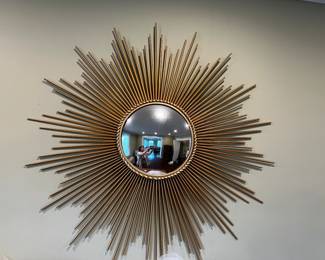 Sunburst wall mirror