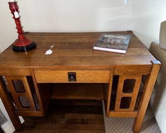 Mission style desk
