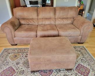 NAILHEAD TRIM SOFA $175, CHAIR $75 AND OTTOMAN $30.....TOTALS ALL 3 FOR  $280