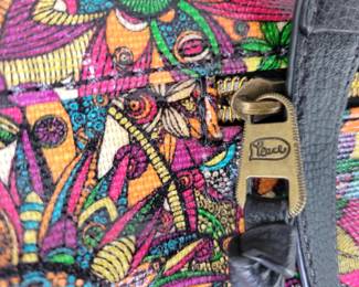 SAKROOTS Rainbow Spirit large handbag w/shoulder straps slouchy tote and matching wallet priced separately $30 and $15 respectively