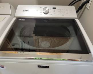 MAYTAG TOP LOAD WASHER W/ POWER WASH CYCLE DEEP FILL OPTION/AUTO SENSING OPTION $300 AND MAYTAG COMMERCIAL GRADE 7CU.FT. DRYER W/STEAM ENHANCED OPTIONS $300