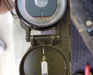 US ARMY ISSUE STOCKER & YALE LENSETIC MAGNETIC COMPASS SEPT 1979 - our price $20.....sold ebay $39.00