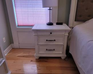 TWO - KANWYN WHITEWASH 3 DRAWER NIGHTSTANDS OUR PRICE$90 EACH....New $294 each
