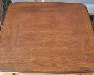 TWO SOLID WOOD END TABLES $25 EACH AND MATCHING COFFEE TABLE $35