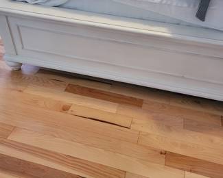KING SERTA PERFECT SLEEPER PILLOW TOP MATTRESS W/HEAD ADJUSTABLE BASE AND FOAM MATTRESS TOPPER $500, TUFTED ASHLEY HEADBOARD, FOOT BOARD AND SIDE RAILS $150