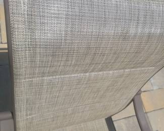 QUALITY GREAT CONDITION HAMPTON BAY ROUND GLASS TOP PATIO TABLE WITH FOUR ARMMED SWIVEL CHAIRS $150......UMBRELLA AND BASE PRICED SEPARATELY @$50- TOTAL $200 FOR PATIO SET WITH UMBRELLA AND BASE