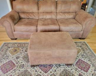 NAILHEAD TRIM SOFA $175, CHAIR $75 AND OTTOMAN $30.....TOTALS ALL 3 FOR  $280