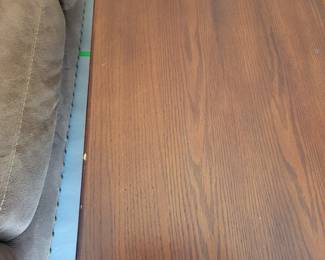 TWO SOLID WOOD END TABLES $25 EACH AND MATCHING COFFEE TABLE $35