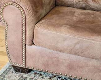 NAILHEAD TRIM SOFA $175, CHAIR $75 AND OTTOMAN $30.....TOTALS ALL 3 FOR  $280
