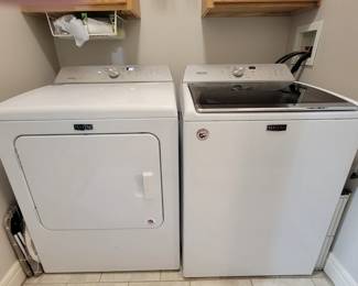 MAYTAG TOP LOAD WASHER W/ POWER WASH CYCLE DEEP FILL OPTION/AUTO SENSING OPTION $300 AND MAYTAG COMMERCIAL GRADE 7CU.FT. DRYER W/STEAM ENHANCED OPTIONS $300
