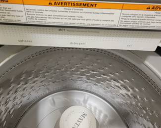 MAYTAG TOP LOAD WASHER W/ POWER WASH CYCLE DEEP FILL OPTION/AUTO SENSING OPTION $300 AND MAYTAG COMMERCIAL GRADE 7CU.FT. DRYER W/STEAM ENHANCED OPTIONS $300