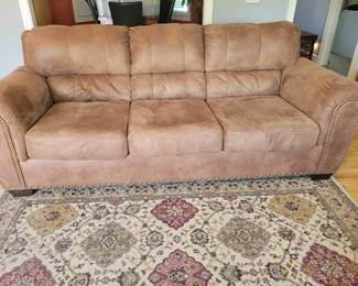 NAILHEAD TRIM SOFA $175, CHAIR $75 AND OTTOMAN $30.....TOTALS ALL 3 FOR  $280