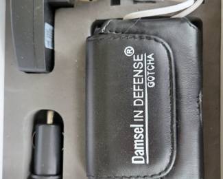 Damsel in Defense Gotcha "Camera" Stun Gun w/ Case, Safety Alarm, Rechargeable
