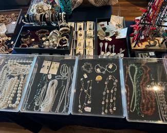 Necklaces, bracelets , silver pendants