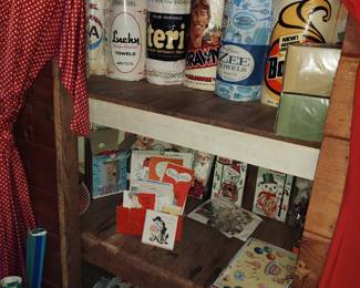 Fabulous vintage packaging on different household products