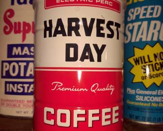 Vintage sealed Coffee tins.