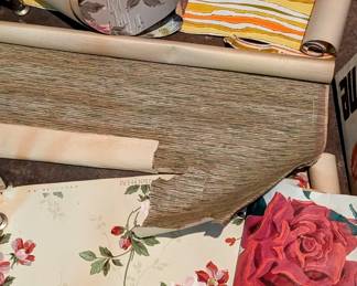 Bits of vintage wallpaper