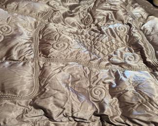 Detail of deco satin throw