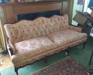 Antique Couch  Vintage wool rugs