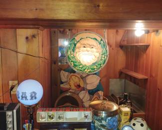 Vintage barware  Christmas blow molds