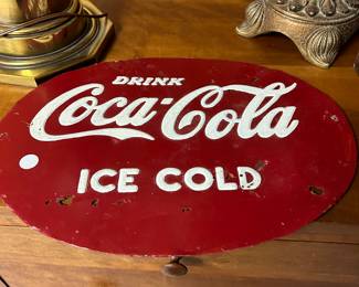 Metal coke advertising 