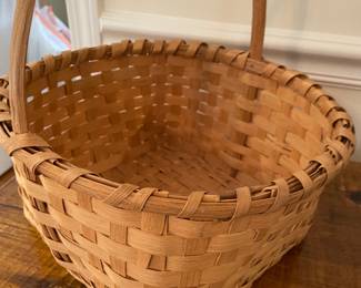 Several reed baskets