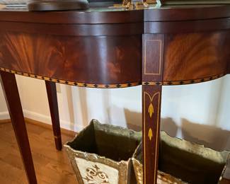 Antique flip top table 