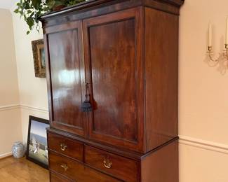 Antique linen press 