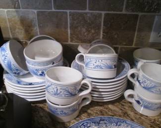 "The Cellar" Handpainted Dishes, Made in Italy