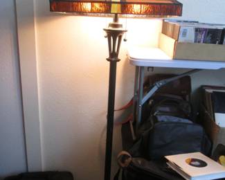 Floor Lamp, Tiffany-Style Shade