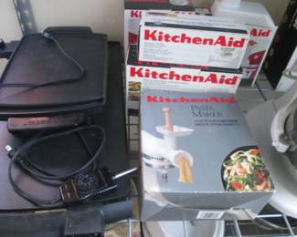 Electric Grills and KitchenAid Pasta Maker Accessory