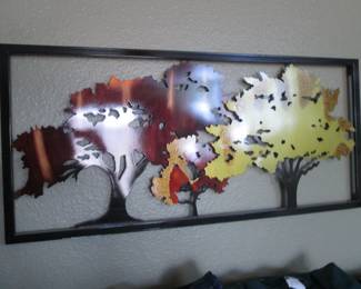 Several Wall-Mount Metal Sculptures