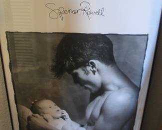 Vintage Framed Poster "L' enfant" by London Photographer, Spencer Rowell, 1986. This became an Iconic Image of the 1980's. (The model was 23 years old)