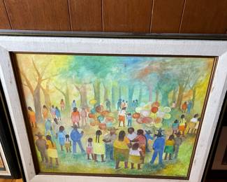 Aurelio Pescina - great painting Aurelio Pescina Painting $1300



From an early age Aurelio Pescina showed interest in painting and thanks to a scholarship granted by the Government of San Luis Potosí of Mexico, he managed to expand his studies at the School of Painting and Sculpture of the INBA.&nbsp;



During his stay in the capital of the country he participated in the realization of the murals of the National Museum of Anthropology and managed to exhibit in various galleries and cultural centers.



Source consulted: TORRE, José Miguel. Of the written and read. Mexico. Autonomous University of San Luis Potosí, page 22.


