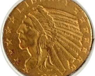 1916 S SU50 $5 Gold Piece