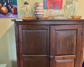 Antique jelly cupboard