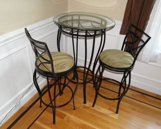 Bistro Table with 2 chairs 27x42" tall.
