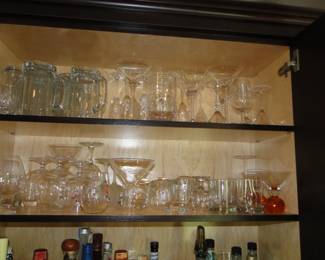 Lots of Barware and glasses