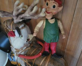 Rare blow mold with moveable head and arms