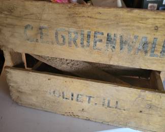 Gruenwald of Joliet crate that Murphy dug out of the basement.