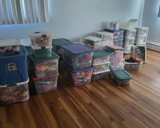 a whole room of Beanies including hard to find McDonald's ones