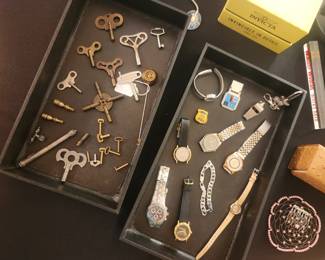 Clock Keys and watches