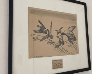 Fabulous Collection of Federal Duck stamps and the artwork that created them