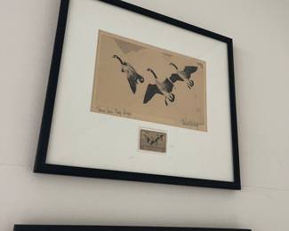 Massive collection of Duck stamps and the original art that they were made from